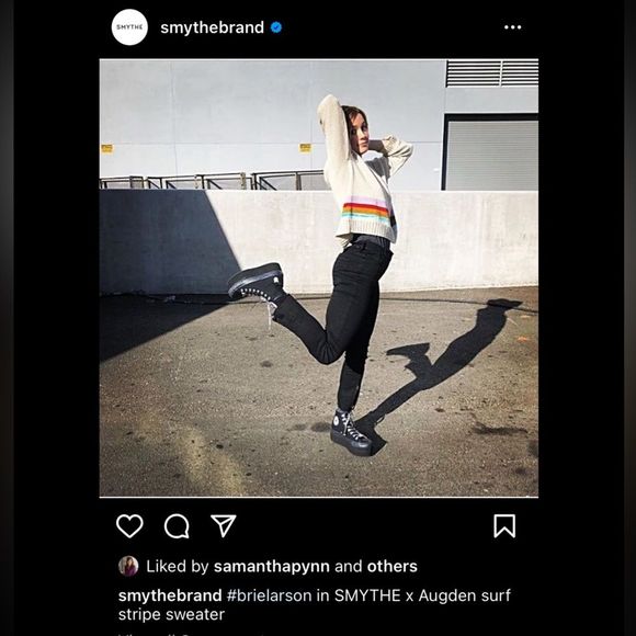 Smythe Ivory Sweater with Vibrant Stripes - Picture 7 of 14